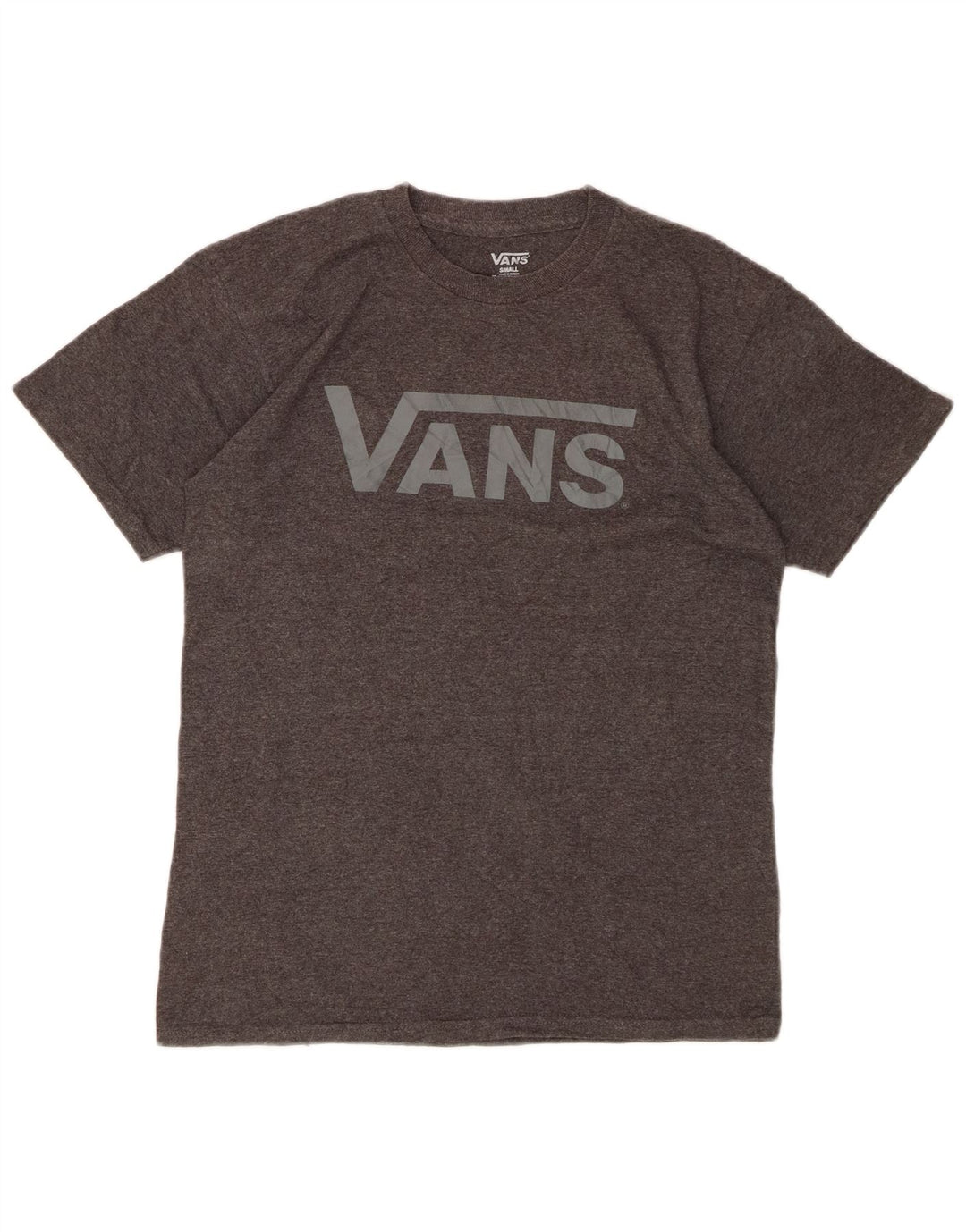 T-shirt grafica da uomo VANS Top piccola in cotone grigio