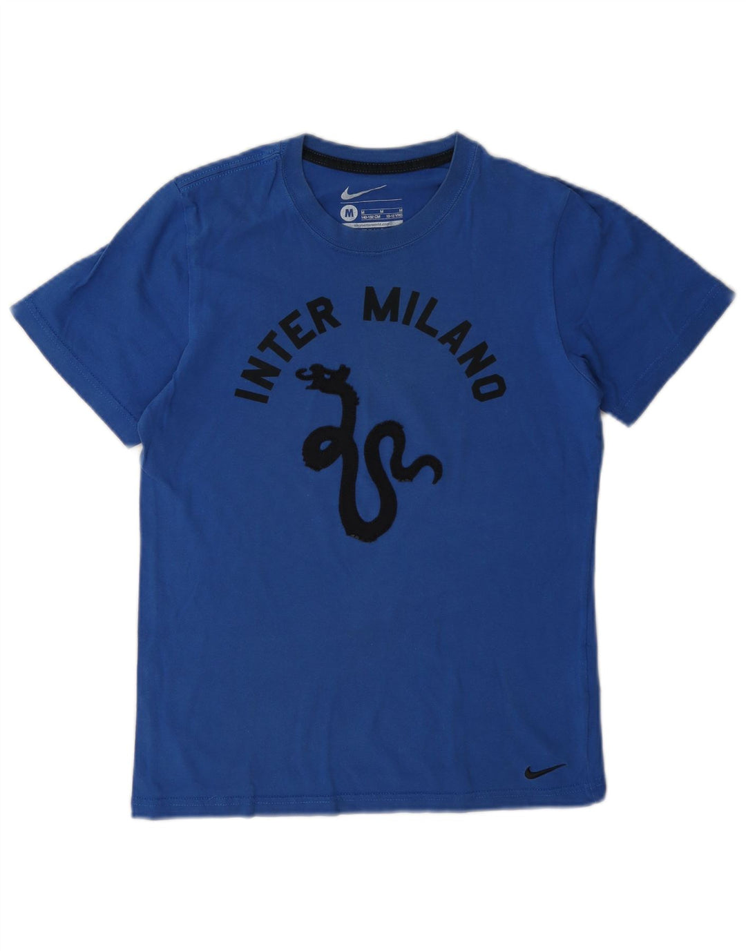 T-shirt grafica da ragazzo Nike Inter Milan 10-11 anni in cotone blu medio