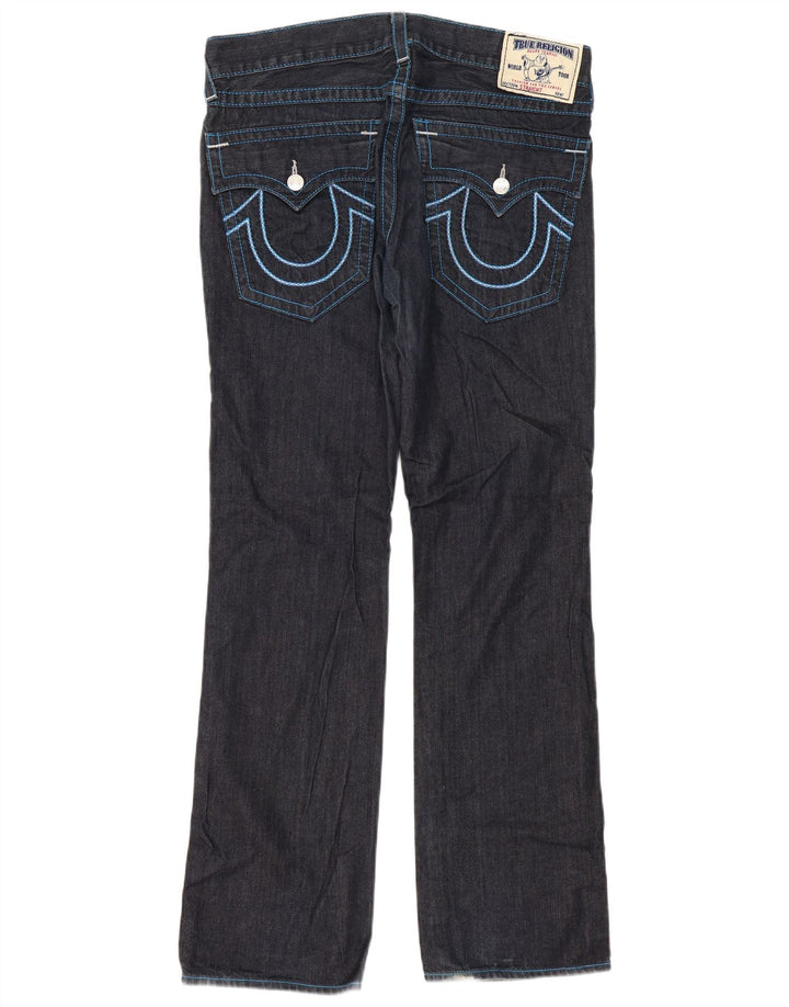 Jeans dritti da uomo True Religion W33 L35 cotone blu navy