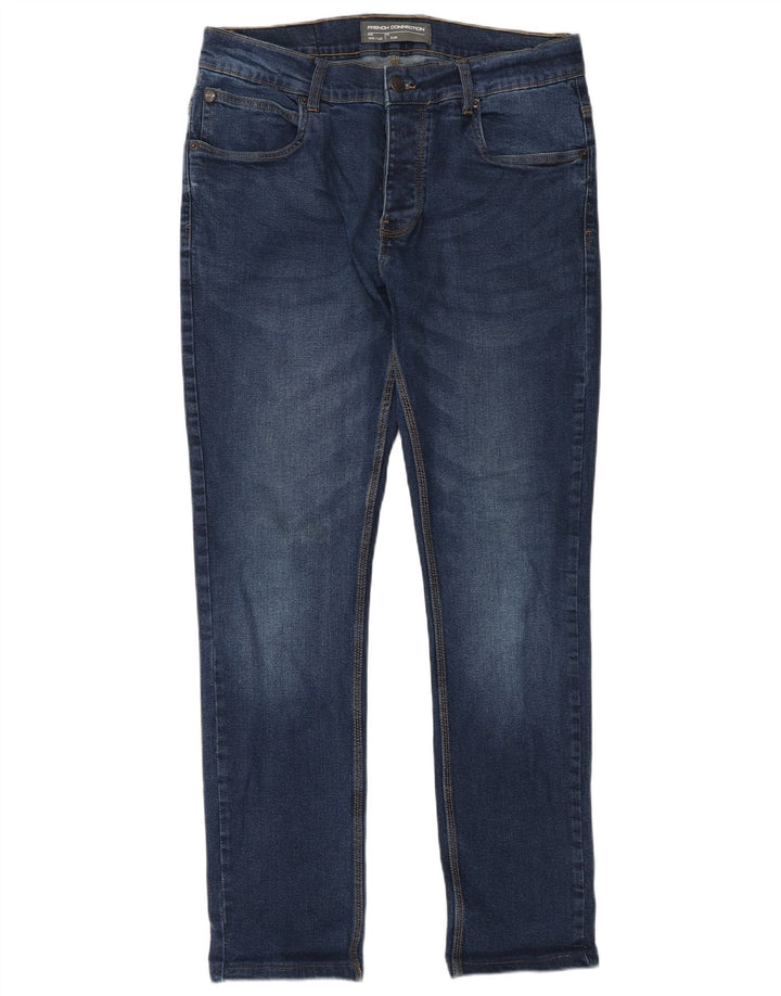 Jeans slim da uomo French Connection W34 L32 cotone blu