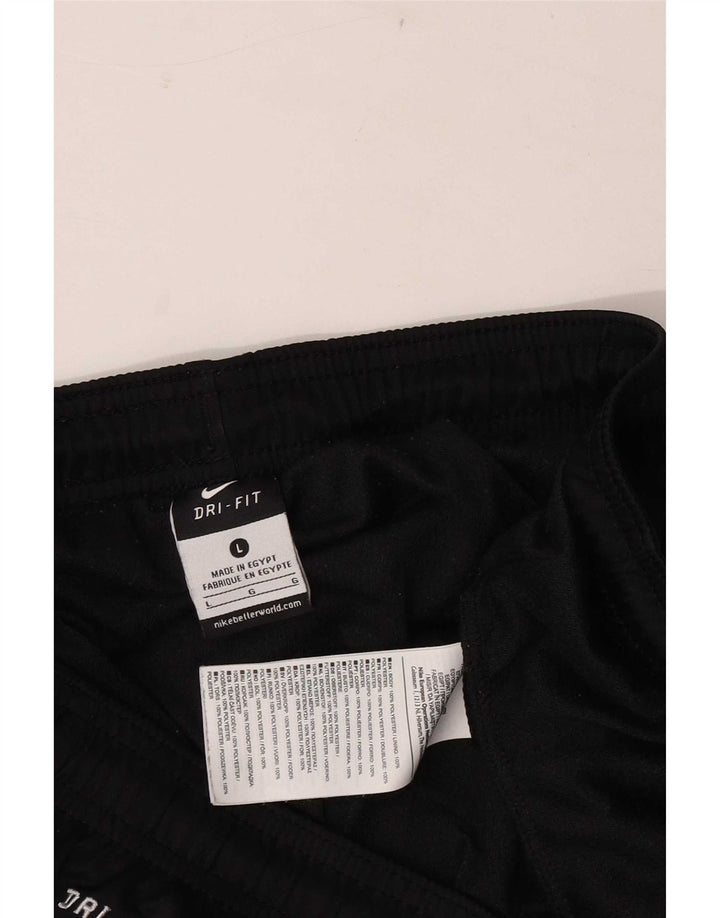 Pantaloncini sportivi Nike Dri Fit da uomo, grandi, in poliestere nero