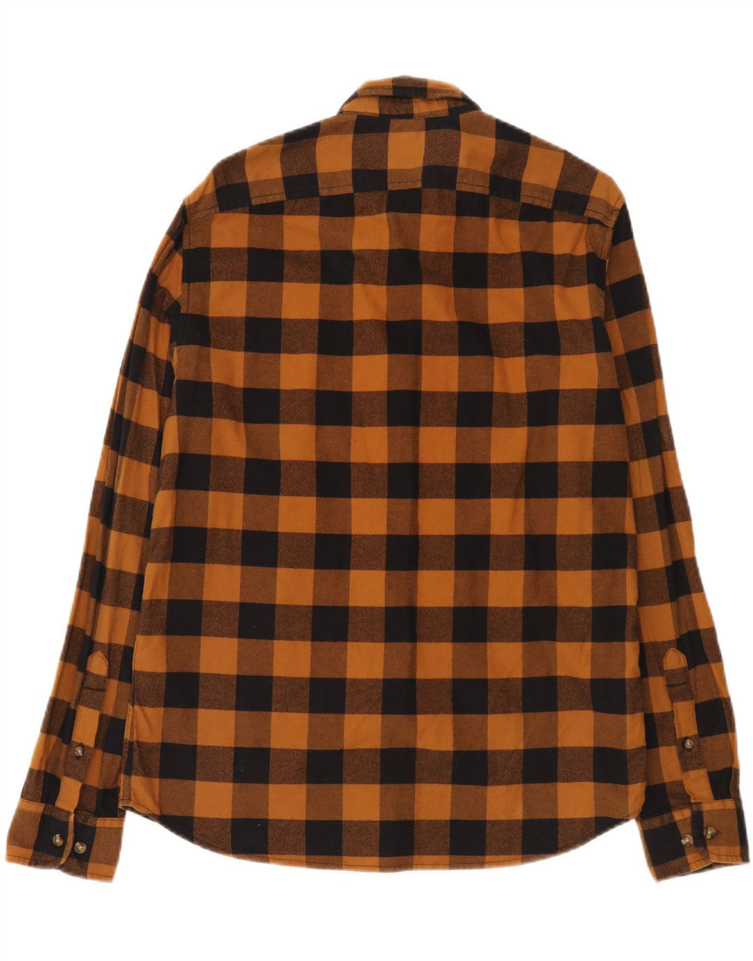 Timberland Camicia da uomo slim fit in flanella di cotone a quadri marrone medio