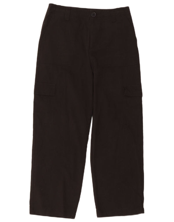 Pantaloni corti cargo dritti da donna Zara piccoli W26 L25 cotone nero