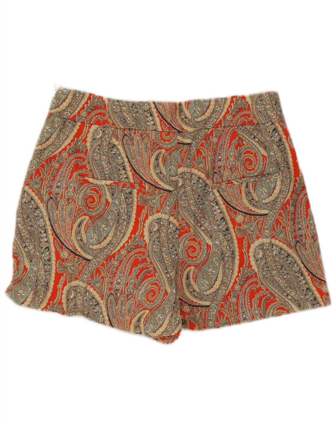 Pantaloncini ZARA da donna medi W28 in cotone Paisley multicolore