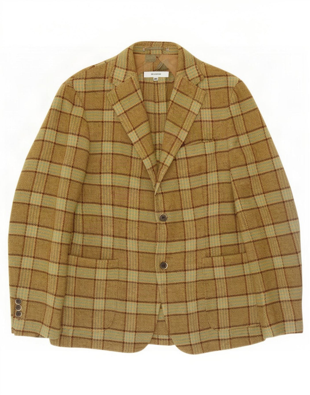 Giacca blazer da uomo a 2 bottoni Brooksfield IT 50 grande motivo kaki