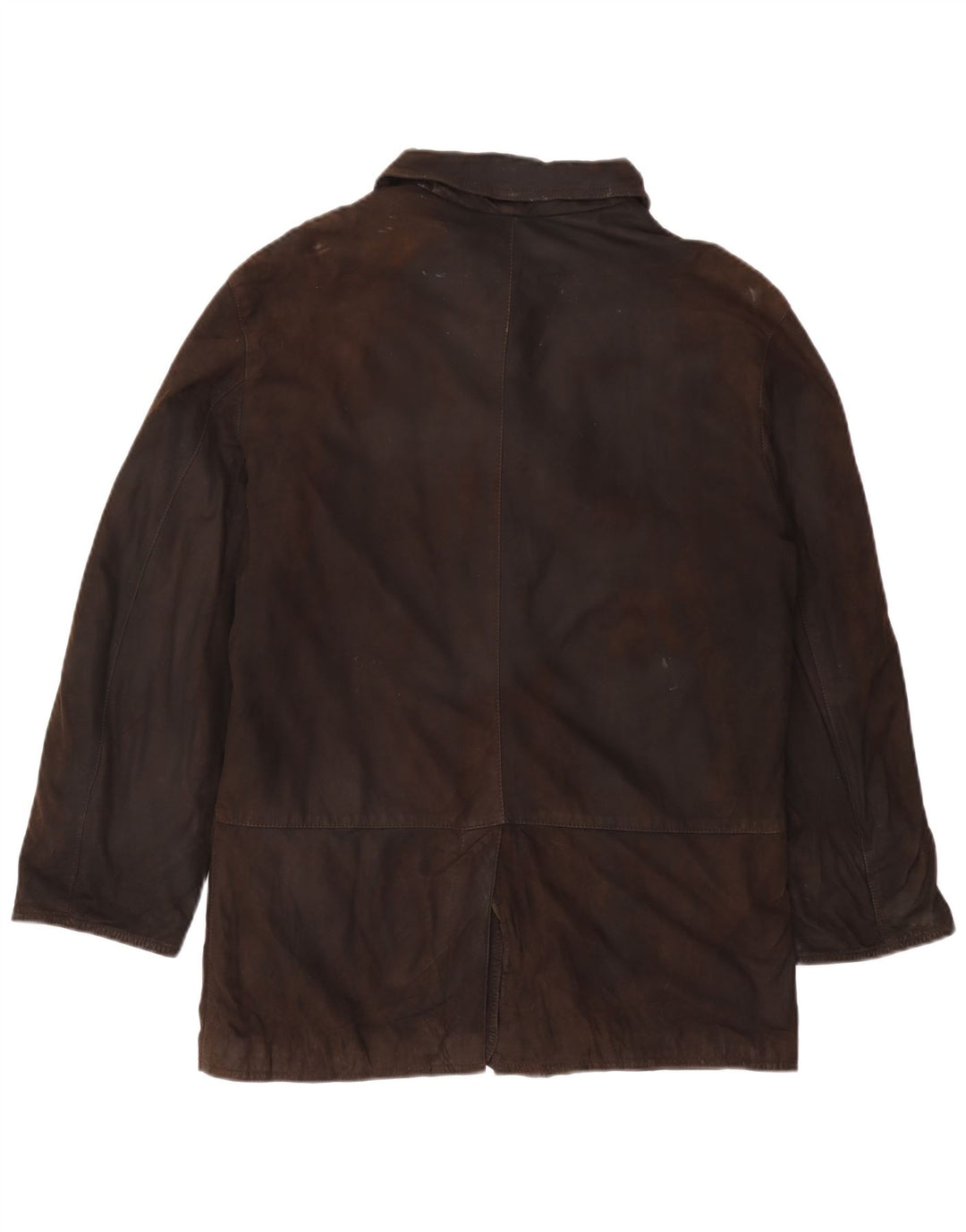 Max & Co. Giacca in pelle scamosciata oversize da donna UK 10 piccola in pelle marrone