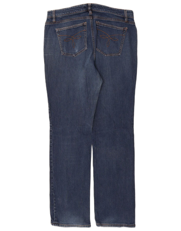 Jeans dritti da donna CHAPS US 10 grandi W30 L31 cotone blu