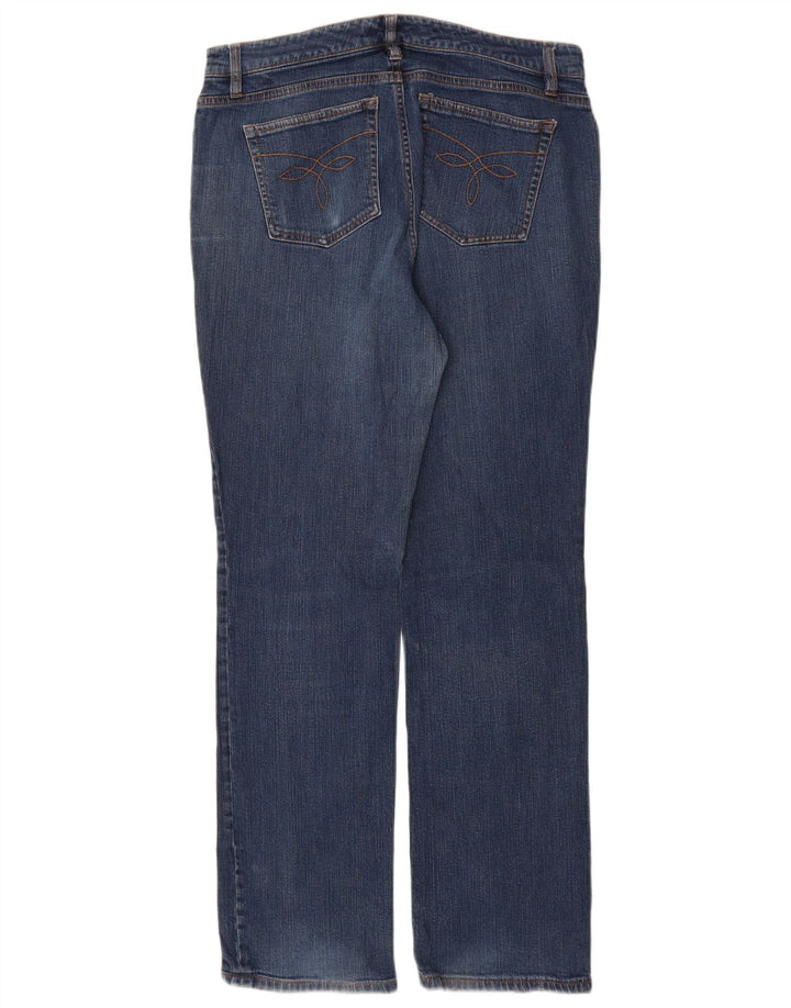 Jeans dritti da donna CHAPS US 10 grandi W30 L31 cotone blu