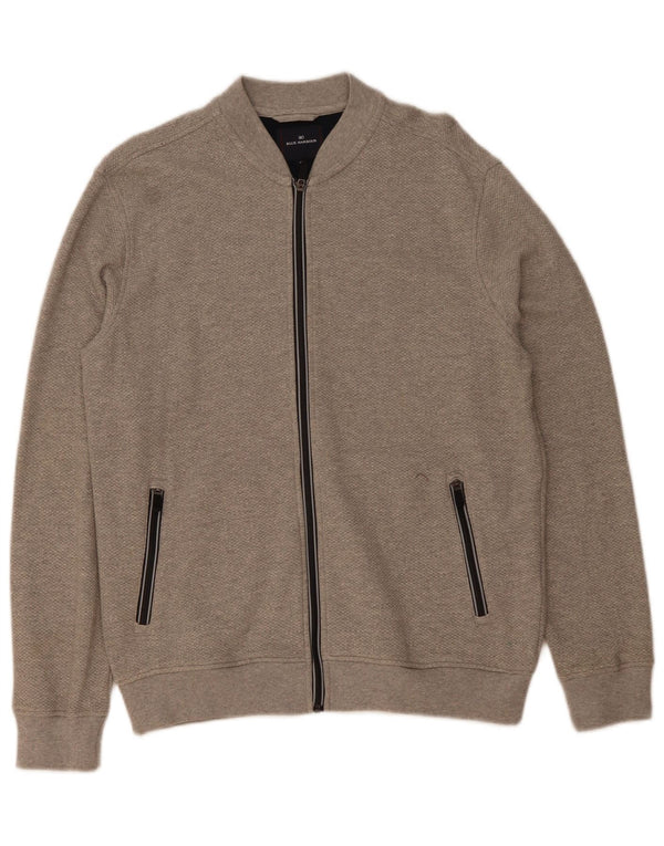 Giacca da ginnastica da uomo Marks & Spencer Blue Harbour in cotone grigio medio