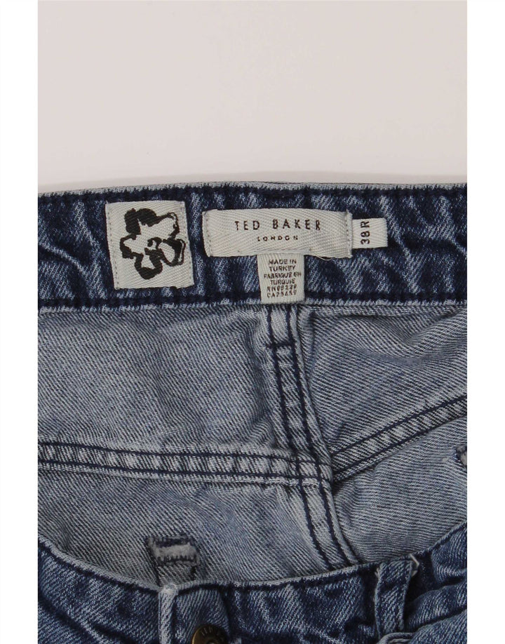 Jeans dritti da uomo Ted Baker W38 L29 Blu