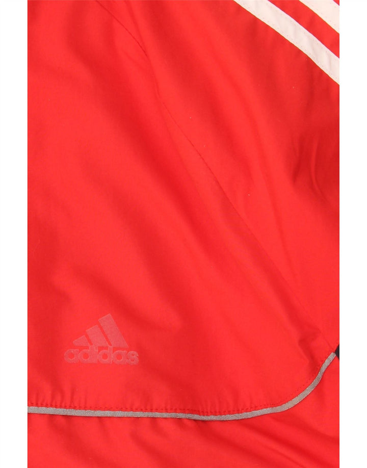 Giacca antipioggia da uomo ADIDAS UK 46/48 XL Poliestere color block rosso