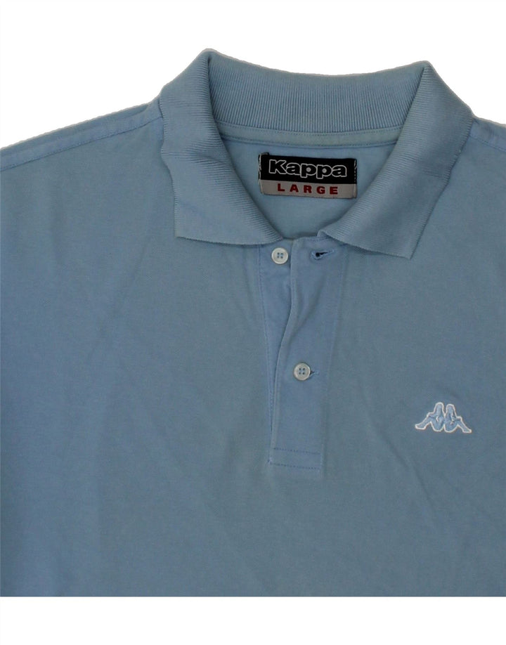 KAPPA Mens Polo Shirt Large Blue Cotton Vintage Kappa and Second-Hand Kappa from Messina Hembry 