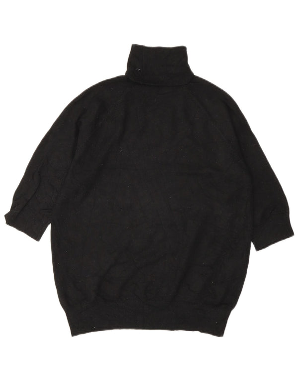 Maglione maglione collo alto da donna Zara UK 14 medio nero