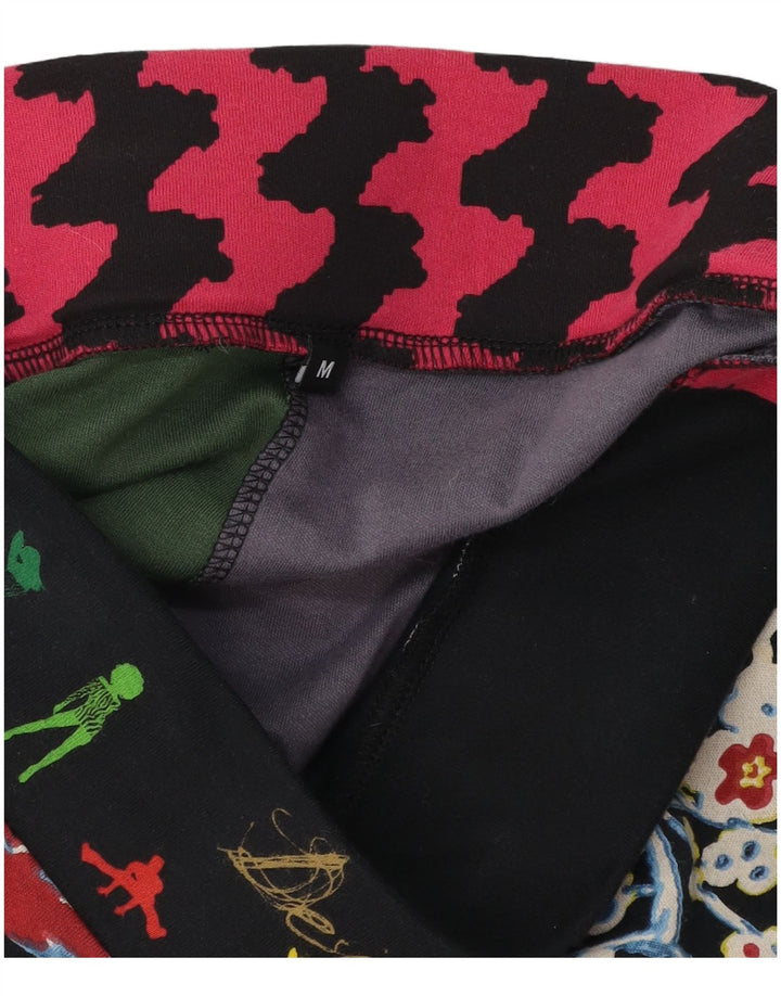 Desigual Gonna a trapezio grafica da donna media W32 cotone patchwork nero