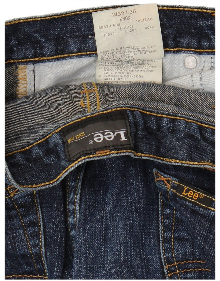 Jeans dritti da uomo LEE Knox W32 L28 in cotone blu