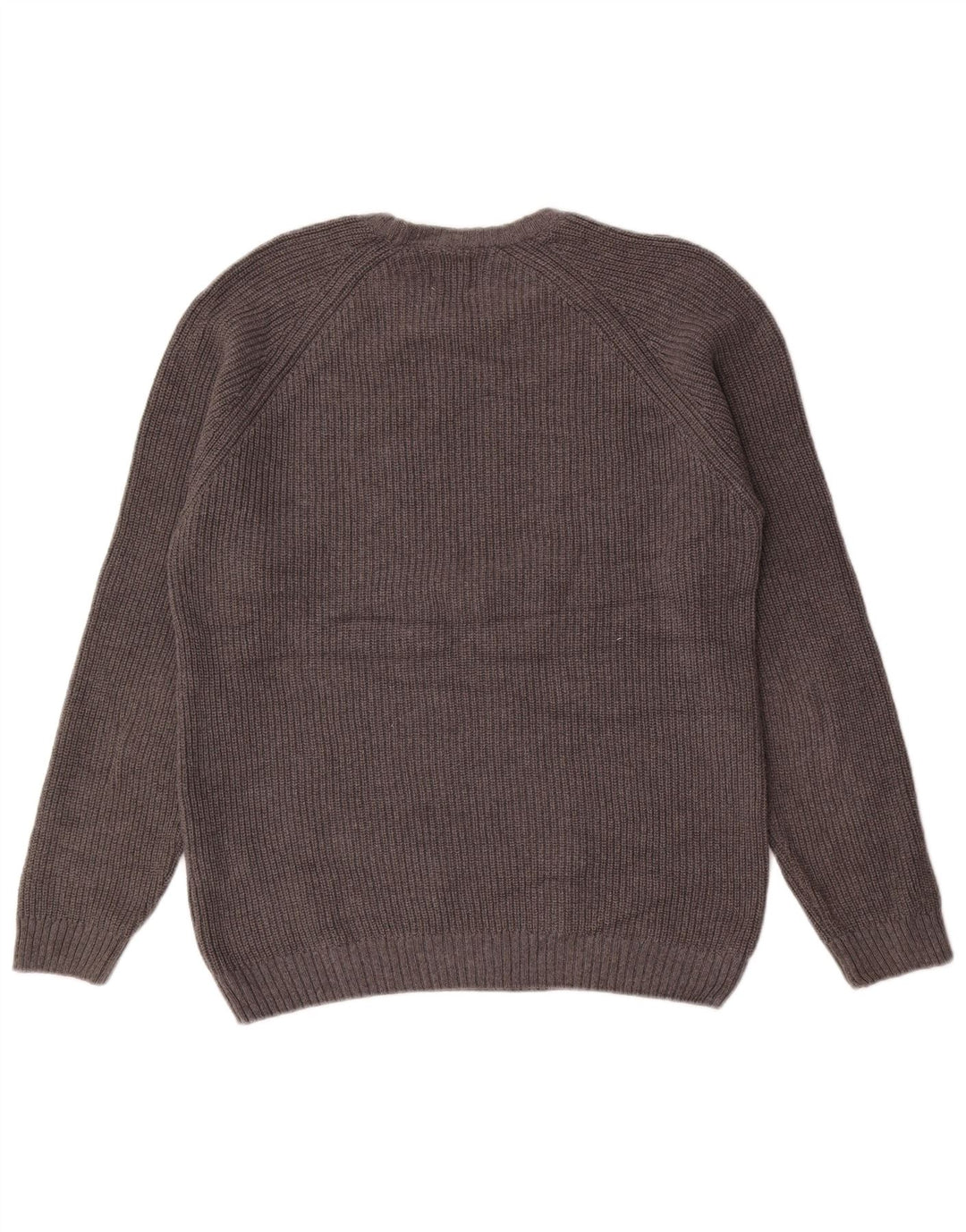 Maglione maglione girocollo da uomo Zara in cotone grigio medio