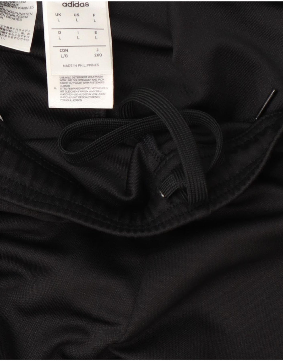 Pantaloni da tuta Adidas Climalite da uomo, grandi, in poliestere color block nero