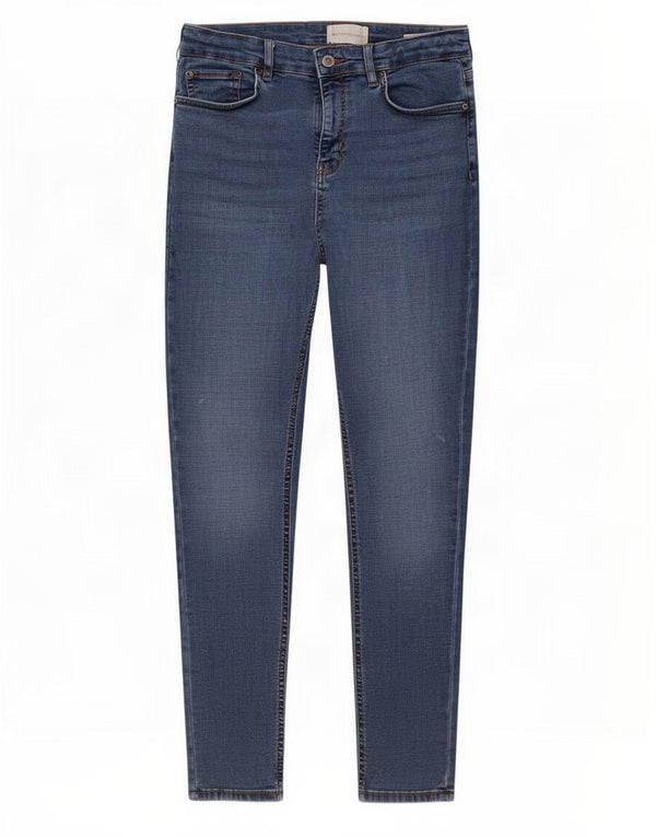 Per Una Womens Skinny Jeans UK 12 Medium W30 L28 Blue Lyocell