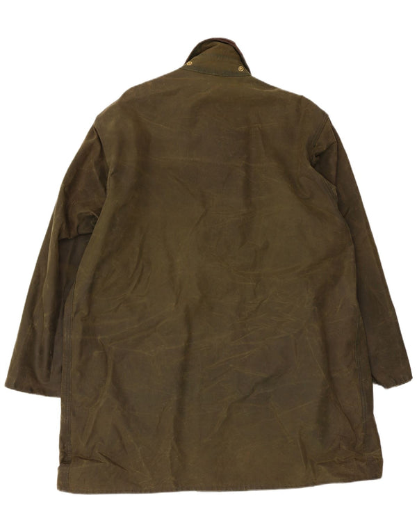 Barbour Giacca da uomo in cotone cerato Northumbria UK 44 grande cotone kaki