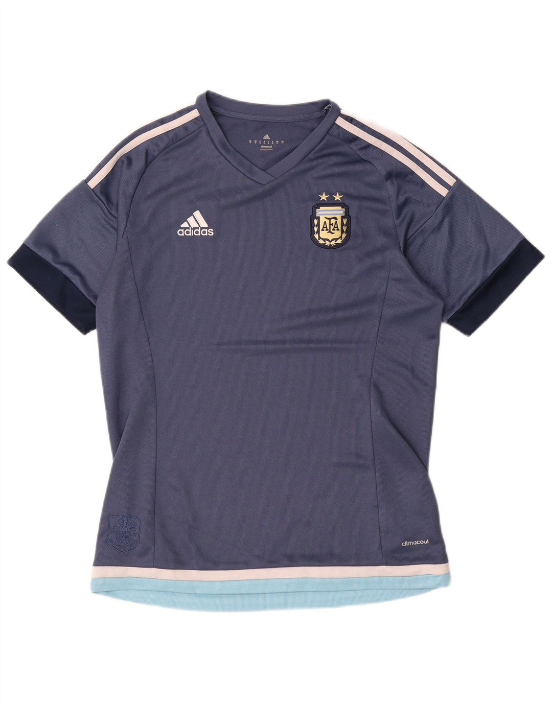 T-shirt Adidas Climalite da uomo Top medio in poliestere color block blu navy