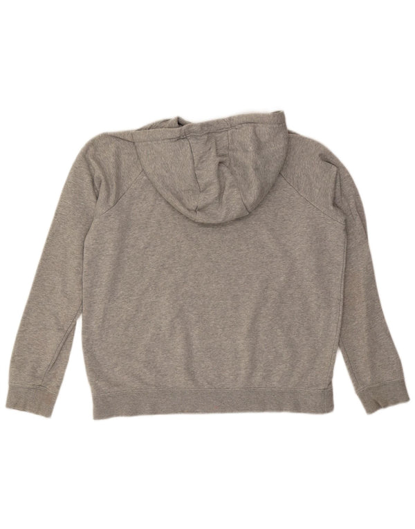 Felpa con cappuccio da donna Nike UK 14 cotone screziato grigio medio