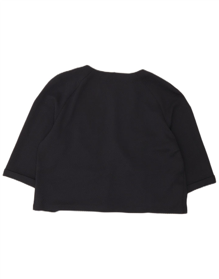 Giacca blazer con maniche a 3/4 corta Marks & Spencer da donna UK 16 grande blu navy