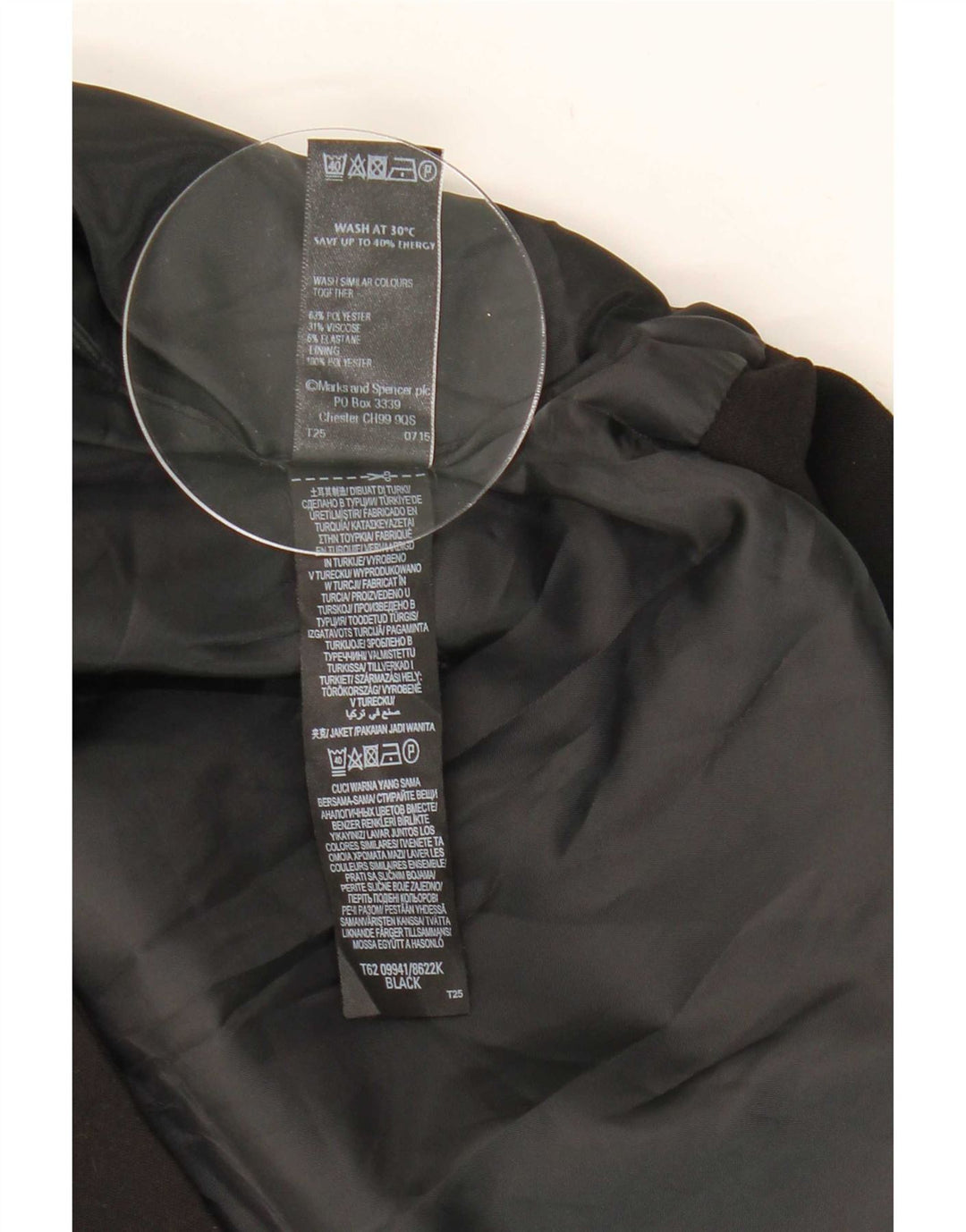 Gilet da donna Marks & Spencer UK 14 medio nero poliestere