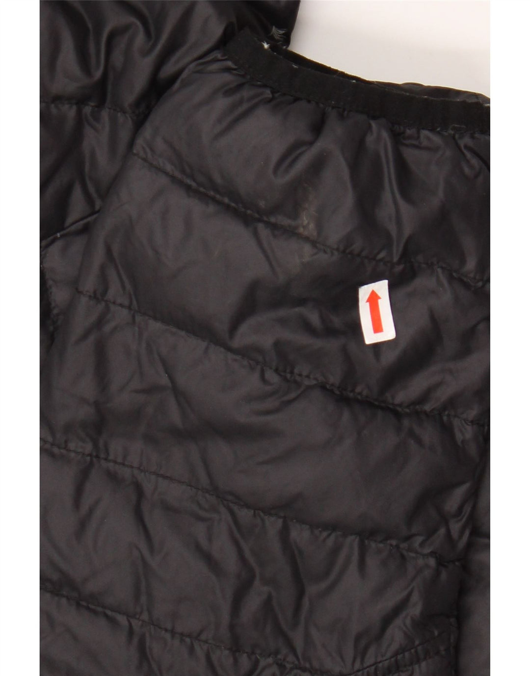 DIESEL Giacca imbottita con cappuccio da uomo UK 36 piccola in nylon nero