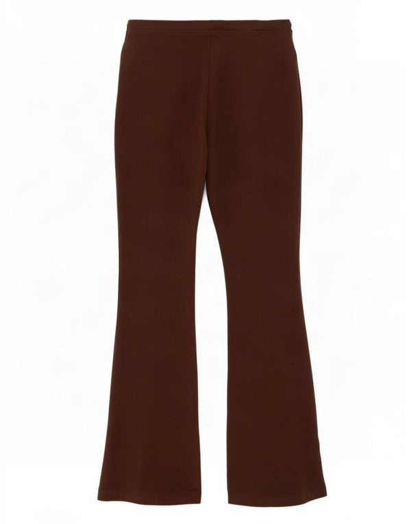 Pantaloni da tuta svasati da donna Zara UK 14 grandi in cotone marrone