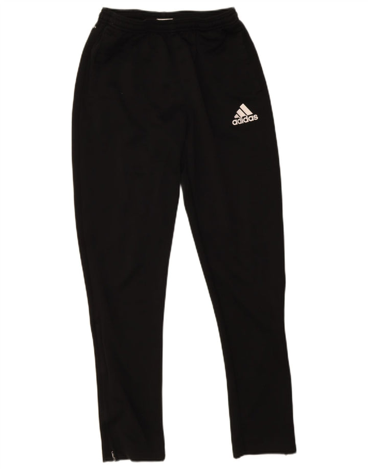 Pantaloni della tuta Adidas Climalite da ragazzo 13-14 anni in poliestere nero