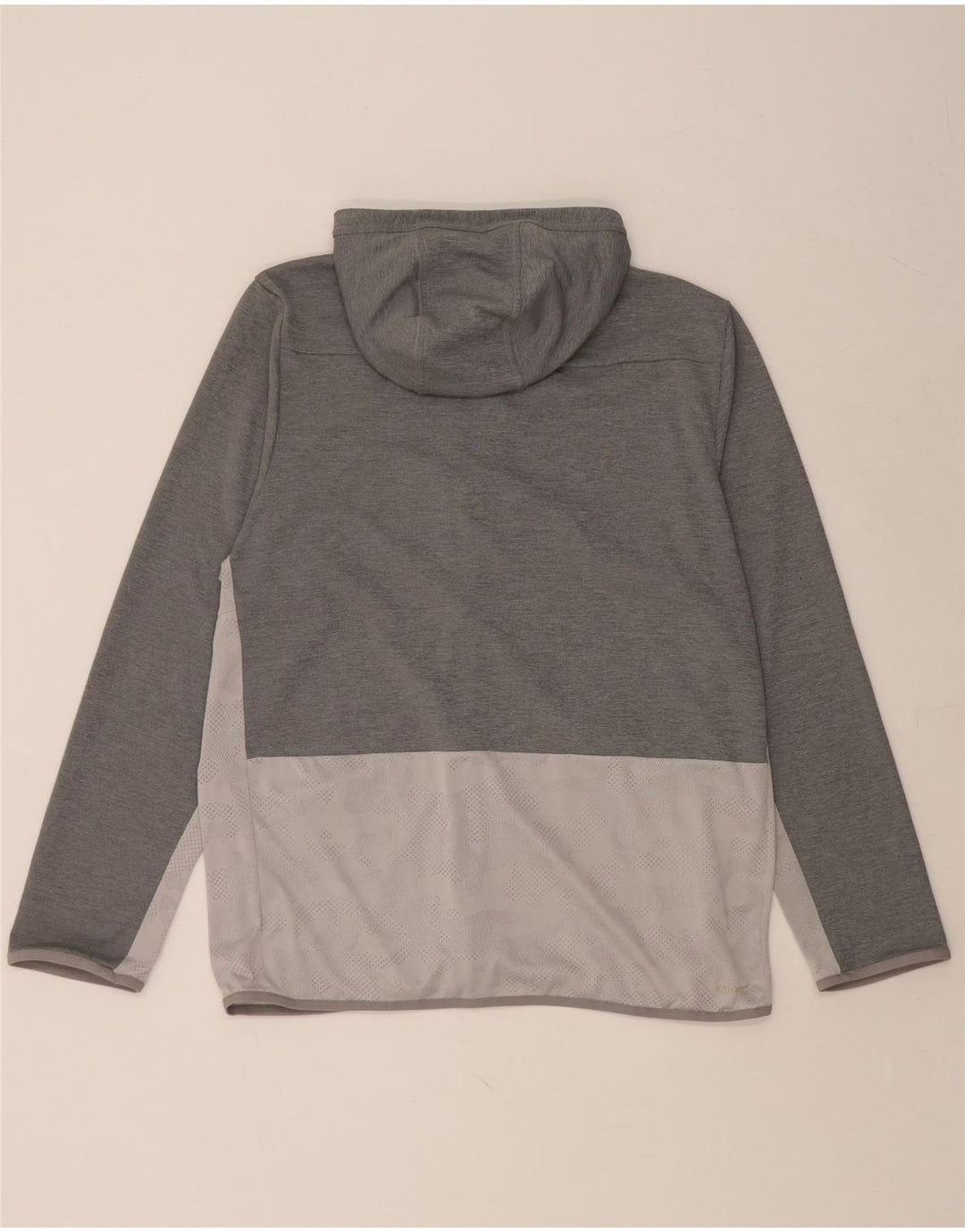 Maglione con cappuccio e zip da uomo ADIDAS XL grigio poliestere