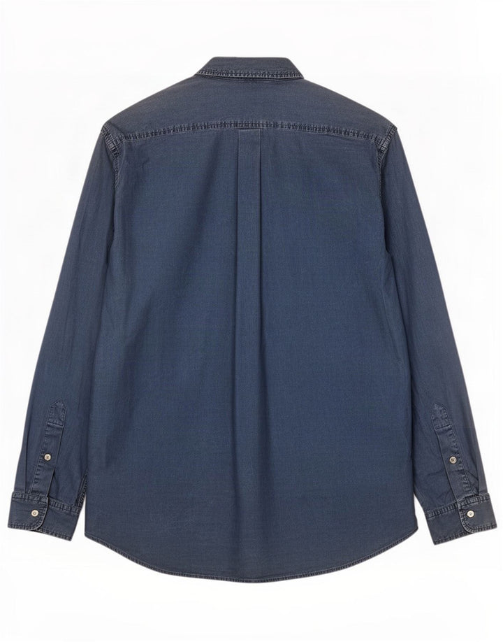 Murphy & Nye Camicia Marine Heritage da uomo grande in cotone blu navy