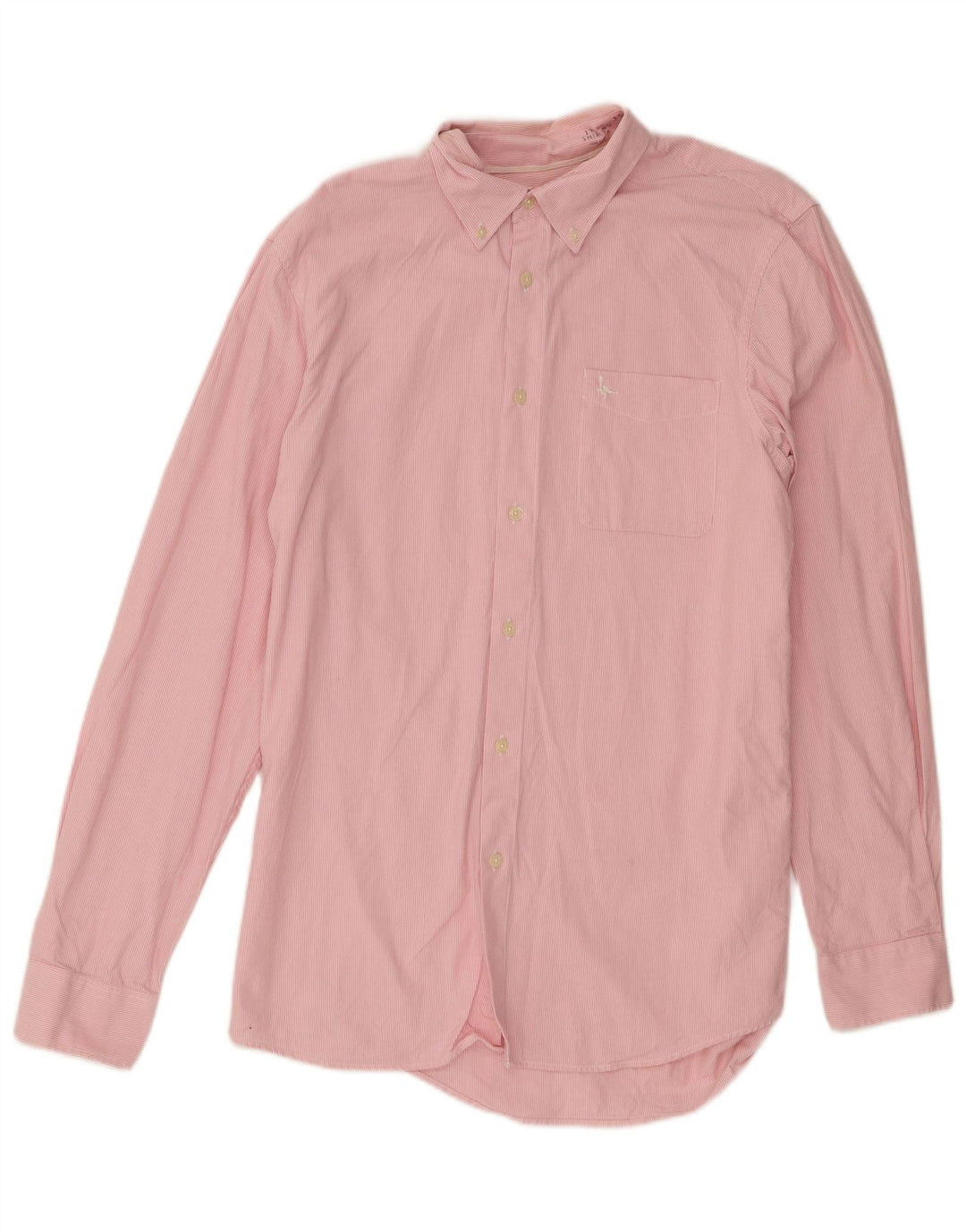 Camicia da uomo Jack Wills in cotone gessato rosa medio
