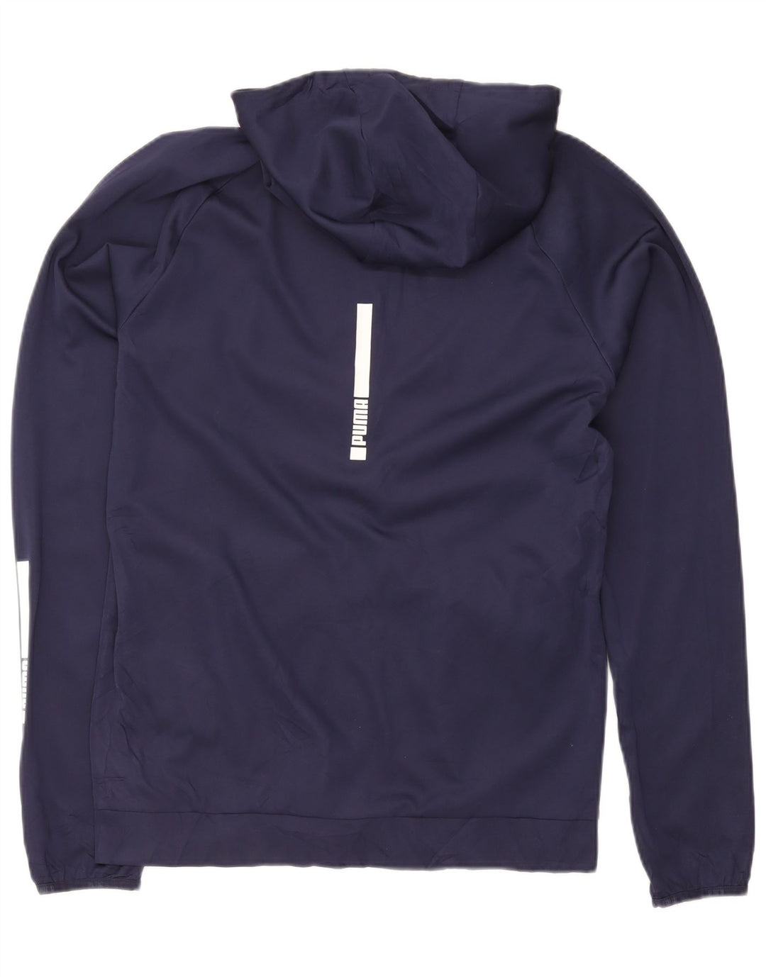 Felpa con cappuccio e zip da uomo Puma Medium Blu Navy Sport