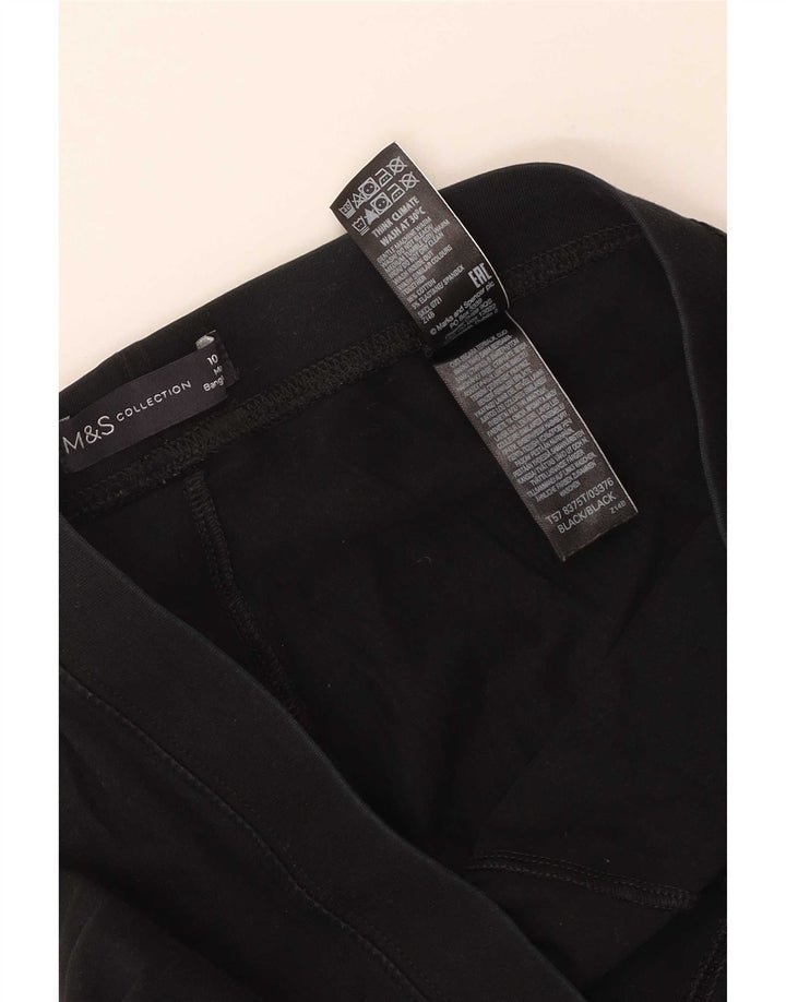 Leggings da donna Marks & Spencer UK 10 piccolo cotone nero