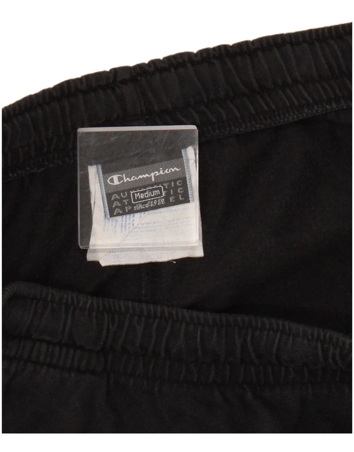 Pantaloni da tuta da uomo Champion in cotone nero medio