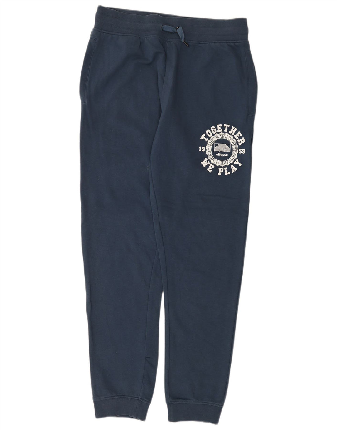 Pantaloni da tuta con grafica da uomo Ellesse Joggers medi blu navy sportivi