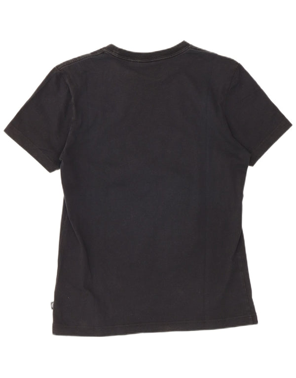 T-shirt grafica da donna Adidas Top UK 10 piccola in cotone floreale nero