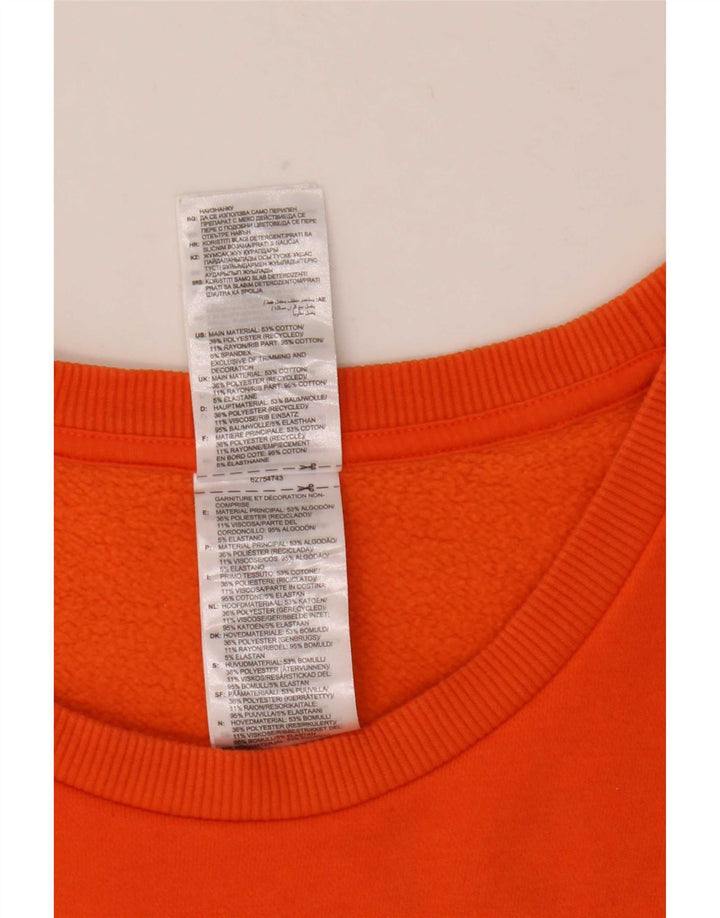 Felpa grafica da uomo Adidas Jumper 2XL Cotone arancione