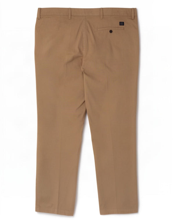 Pantaloni chino regolari da uomo Marks & Spencer W42 L33 cotone beige