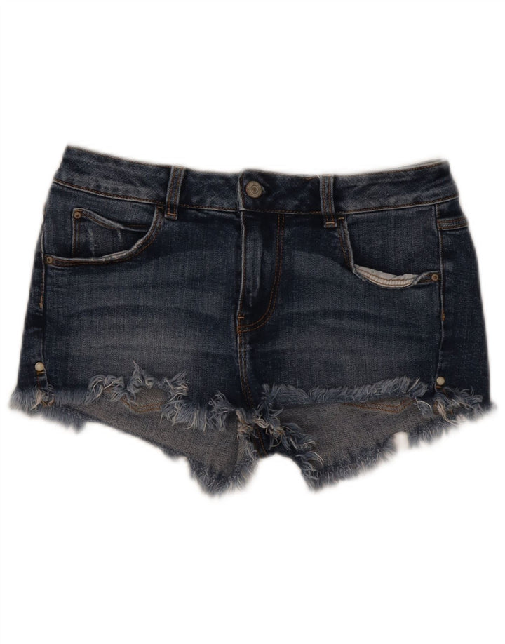 Pantaloncini di jeans da donna Guess W26 piccoli blu navy