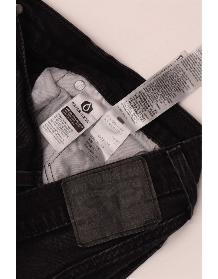 Jeans Levi's Uomo 511 Slim W36 L34 Cotone Nero