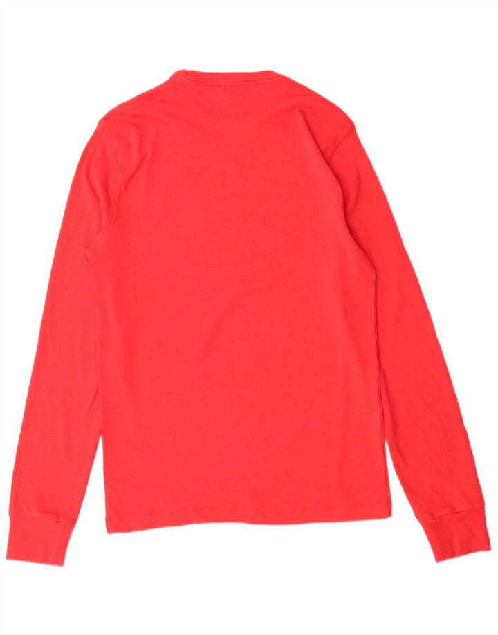 J. Crew Top grafico da uomo a maniche lunghe in cotone rosso medio