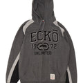 Maglione con cappuccio e zip grafica da uomo di Ecko Unltd Poliestere grigio medio