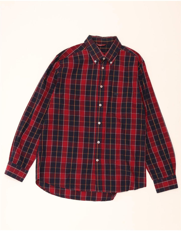 CARRERA Mens Regular Fit Shirt XL Red Check Cotton Vintage Carrera and Second-Hand Carrera from Messina Hembry 