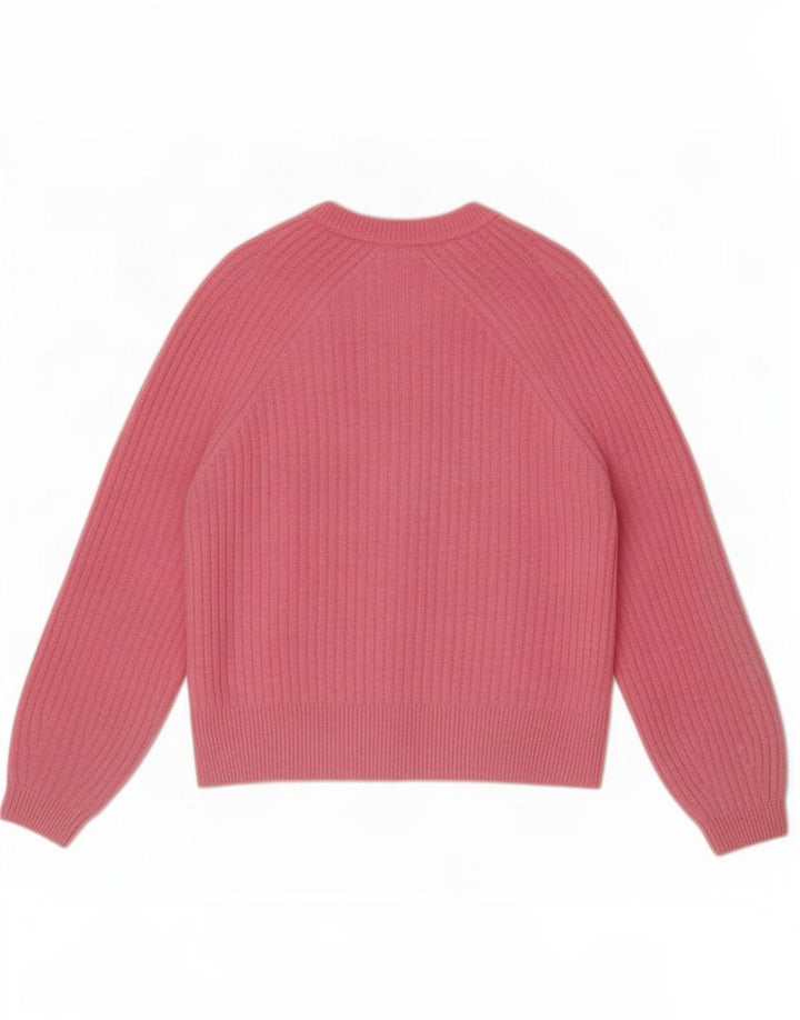 Maglione cardigan da donna Marks & Spencer UK 14 Acrilico rosa medio