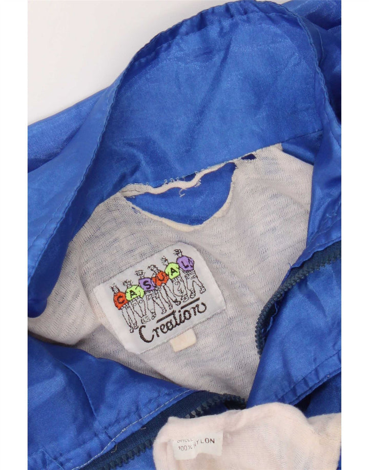 Giacca da ginnastica grafica da uomo Creation 2XL in nylon color block blu