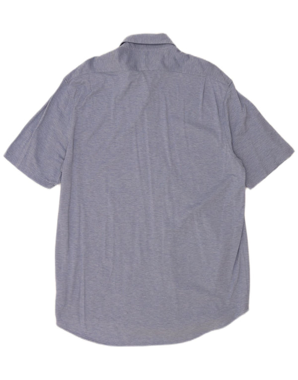 Polo Ralph Lauren Camicia a maniche corte slim fit da uomo XL in cotone blu