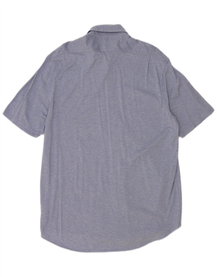 Polo Ralph Lauren Camicia a maniche corte slim fit da uomo XL in cotone blu