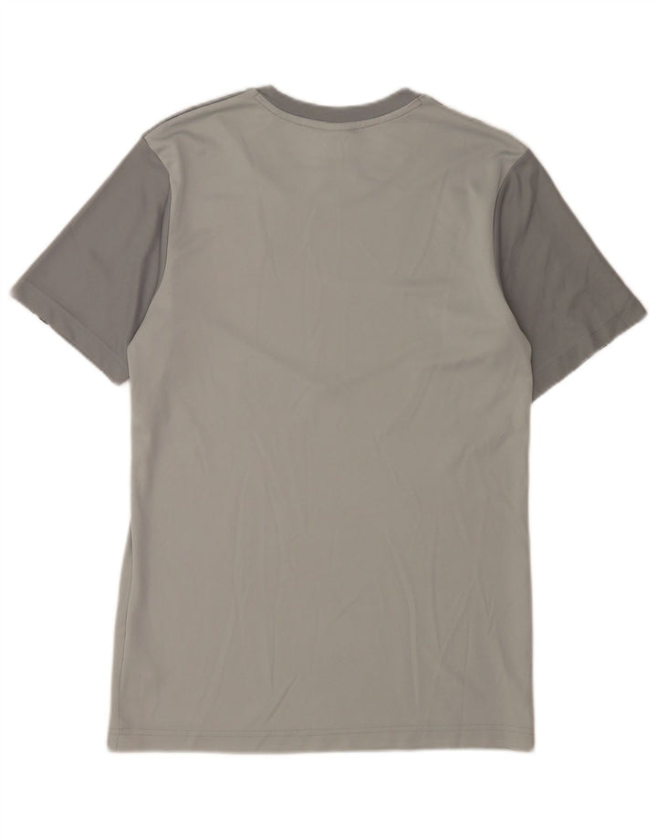 T-shirt grafica da uomo Nike Top Small in poliestere color block grigio